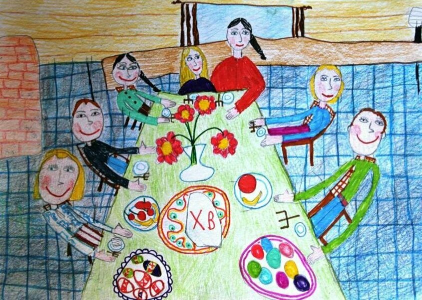Нарисовать рисунок традиции. Рисование на тему семья. Рисунок на тему семья. Рисование на тему семейные традиции. Семейные традиции рисунок.