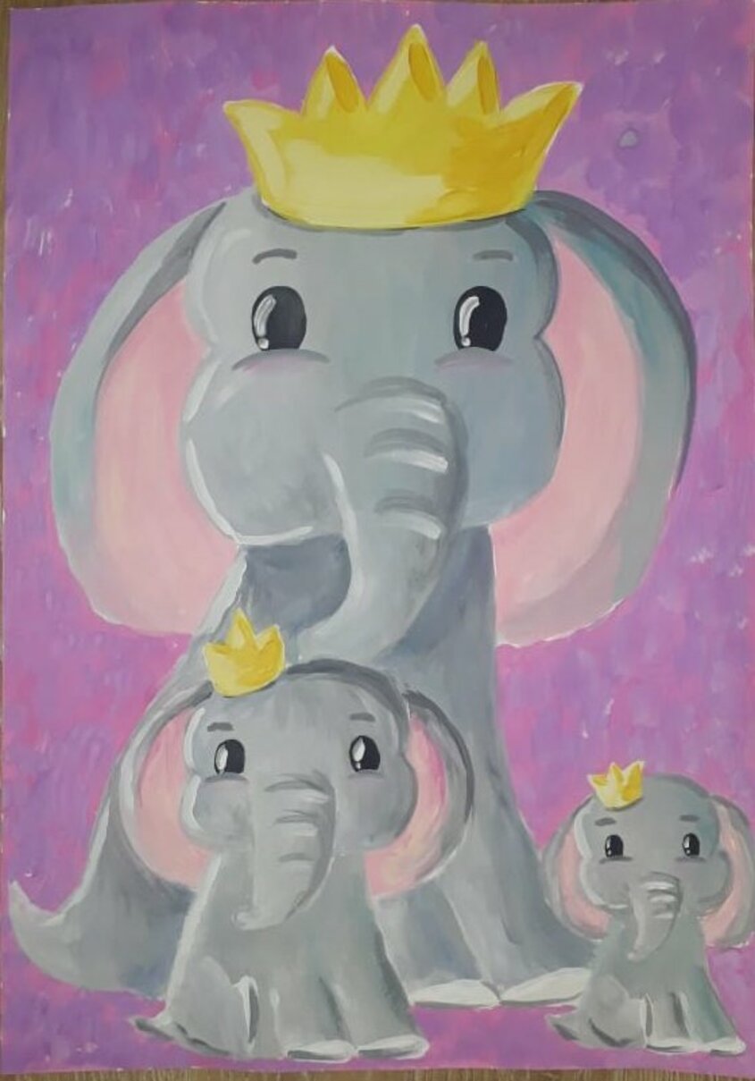 Слоненок про маму