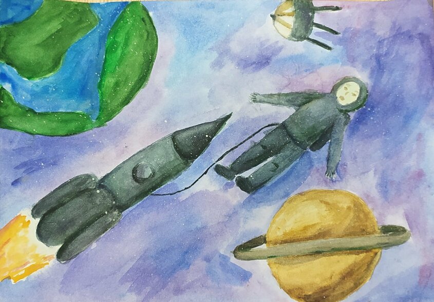 Выставка рисунков ко дню космонавтики название. Рисунок ко Дню космонавтики 5 класс. Изо 6 класс рисунок ко Дню космонавтики. Рисунок ко Дню рождения Гагарина. Конкурс рисунка МФБА И Роскосмос.