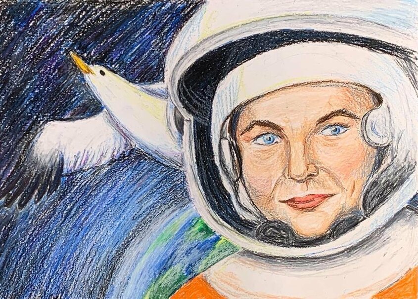 1 женщина в космосе год. Позывной Терешковой.