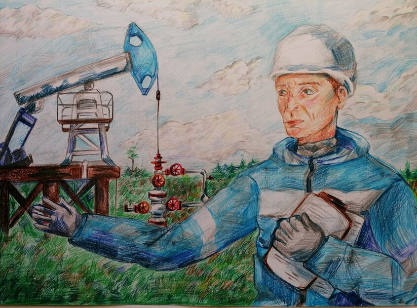Рисунок инженера нефтянойпромыш. Инженер на нефтяных вышках зарплата. На двух буровых станциях работали 127 человек
